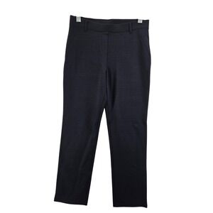 Quince Navy Blue Ultra-Stretch Ponte Straight Leg Pants Womens Medium‎ Petite